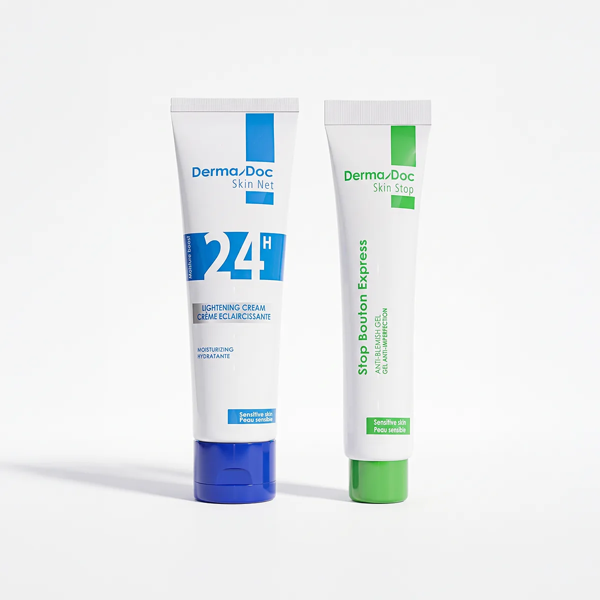 Stop Bouton Express + Crème Éclaircissante DermaDoc.